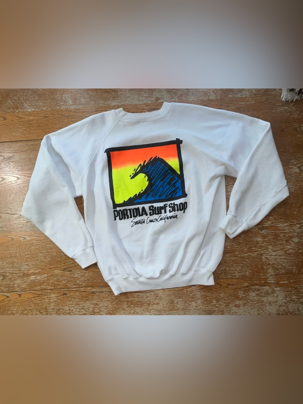 Vintage 80s Portola Surf Shop Santa Cruz, California Size L 42-44 Mens